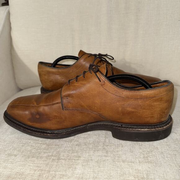 Vtg Allen Edmonds Concord Men\'s Walnut Tan Bicycle Toe Lace Up Men\'s 10.5D main image 5